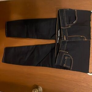 Rockstar dark wash mid rise, skinny jeans, size 12 short